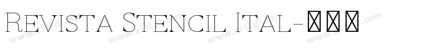Revista Stencil Ital字体转换
